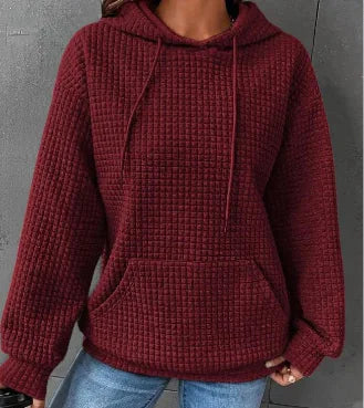 Women's Loose Casual Solid Color Long-sleeved Sweater - Di Supremo