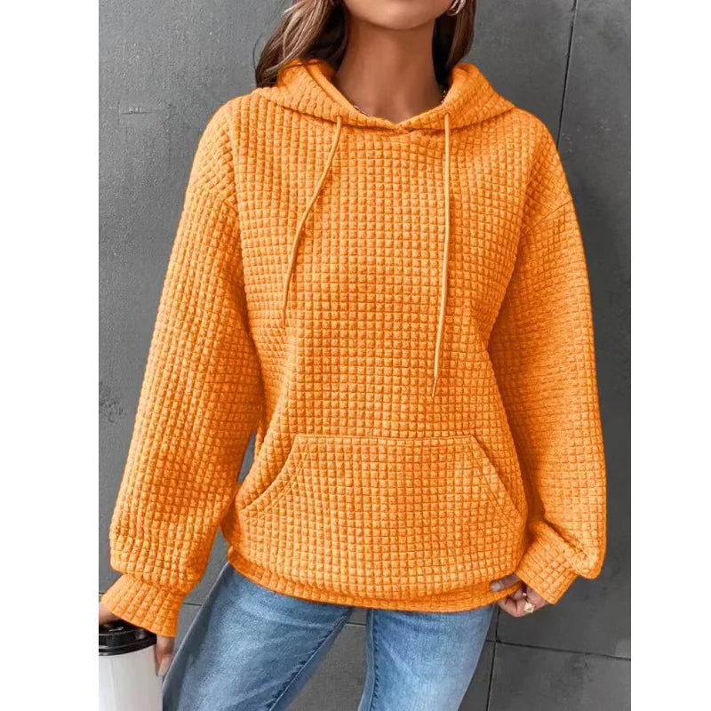 Women's Loose Casual Solid Color Long-sleeved Sweater - Di Supremo