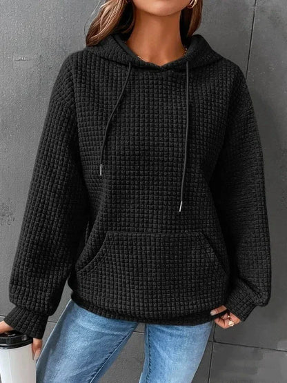 Women's Loose Casual Solid Color Long-sleeved Sweater - Di Supremo
