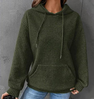 Women's Loose Casual Solid Color Long-sleeved Sweater - Di Supremo