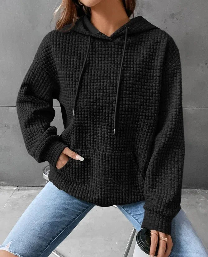 Women's Loose Casual Solid Color Long-sleeved Sweater - Di Supremo