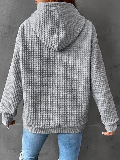 Women's Loose Casual Solid Color Long-sleeved Sweater - Di Supremo