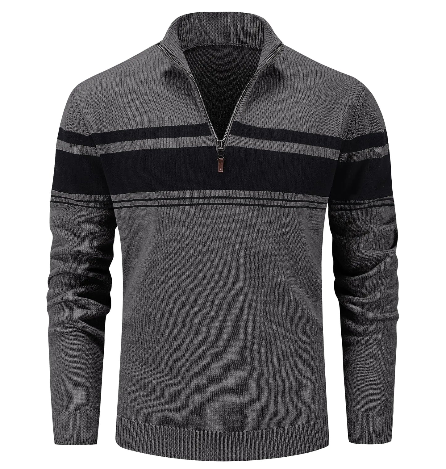 magcomsen basic thermal sweater men sweaters fashion long sleeve light sweater casual men turtleneck shirts slim fit sweaters winter thermal sweater for men dark grey - di supremo