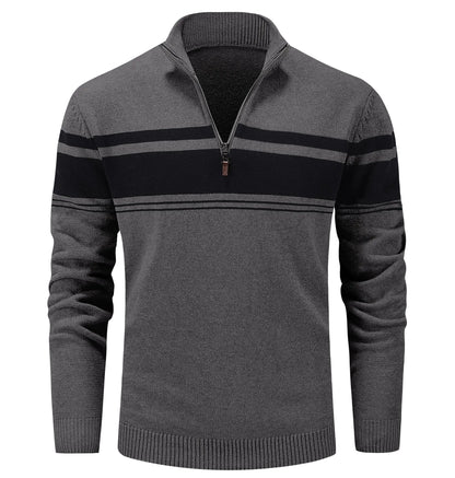 MAGCOMSEN Basic Thermal Sweater Men Sweaters Fashion Long Sleeve Light Sweater Casual Men Turtleneck Shirts Slim Fit Sweaters Winter Thermal Sweater for Men Dark Grey - Di Supremo
