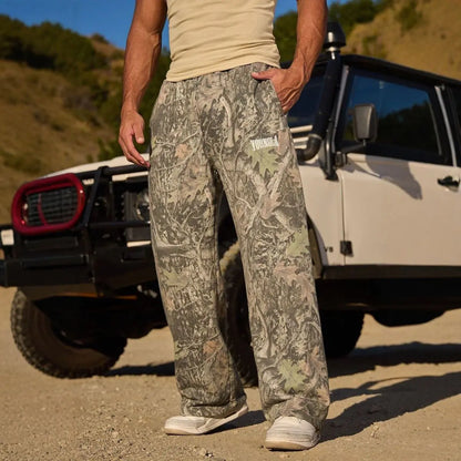 Camouflage Printing Straight-Leg Trousers - Di Supremo