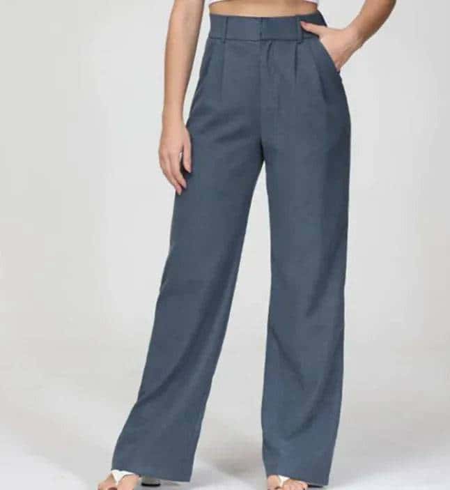 High Waist Straight Trousers - Di Supremo