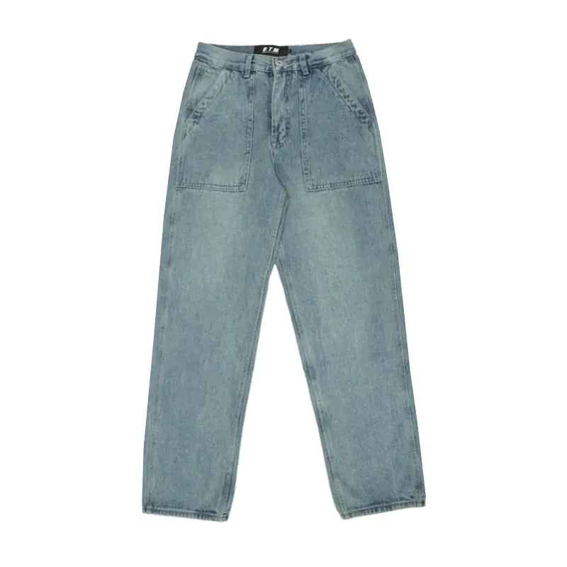 Vintage Wide Leg Jeans for Men - Loose Straight Fit - Di Supremo