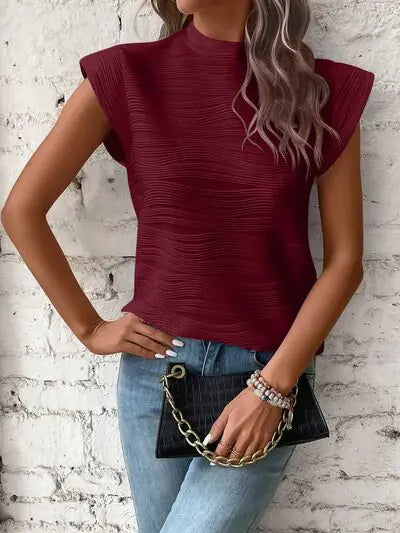 Terri Cap Sleeve Shirt- - Di Supremo