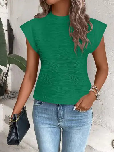 terri cap sleeve shirt- - di supremo
