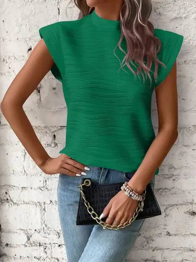 Terri Cap Sleeve Shirt- - Di Supremo