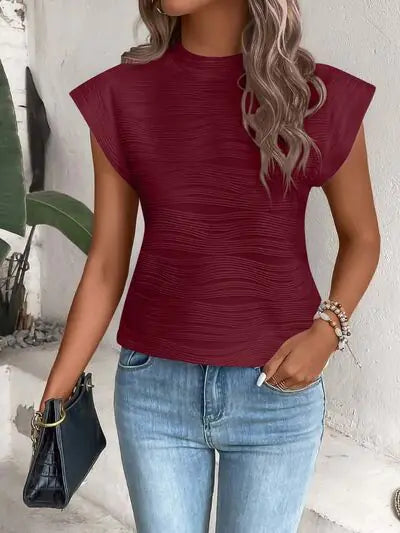 terri cap sleeve shirt- - di supremo