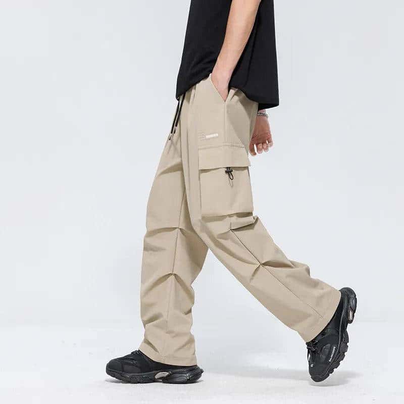 men's spring loose straight plus size casual wide leg - di supremo