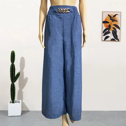 High-Waist Wide-Leg Palazzo Pants - Di Supremo