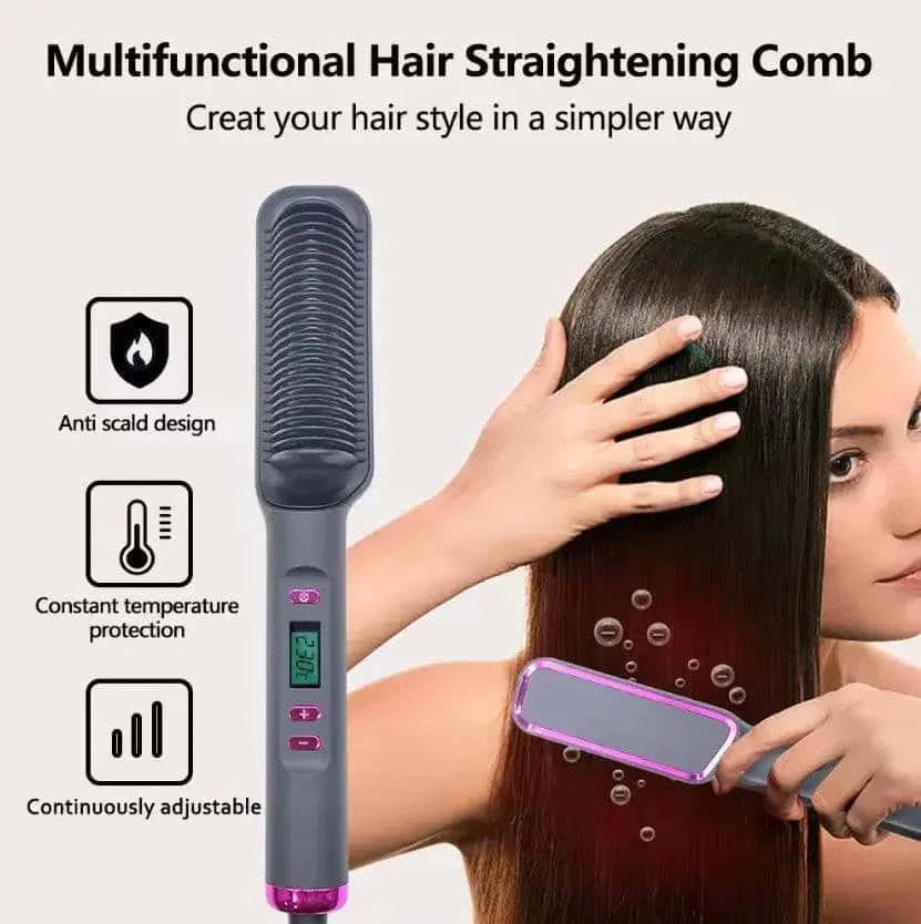 Multifunction Electric Hair Straightening Comb My Shop Saver
