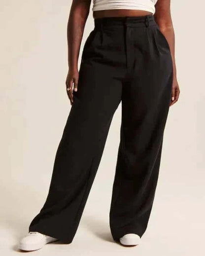 High Waist Straight Trousers - Di Supremo