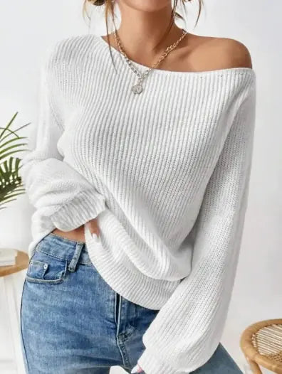Pullover Neck Sweater - Di Supremo