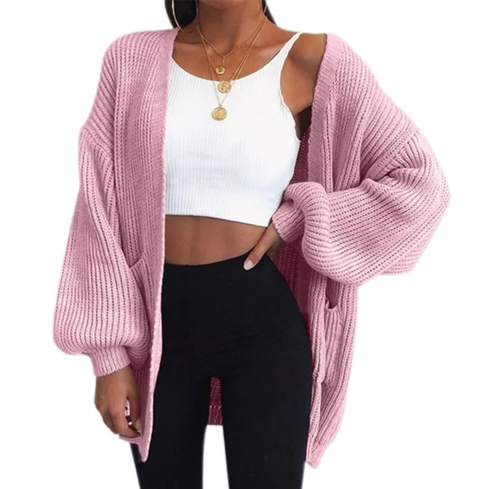 Winter Coat Loose Knitted Sweater Cardigan - Di Supremo