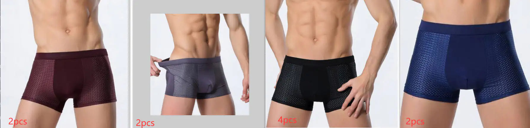 Ice silk men's underwear mesh boxer - Di Supremo