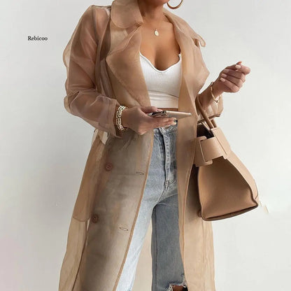 Women Fashion See Through Outdoor Tops - Di Supremo