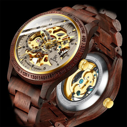 Classic Wooden Men's Mechanical Watch - Di Supremo