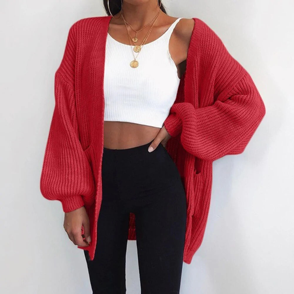 Winter Coat Loose Knitted Sweater Cardigan - Di Supremo