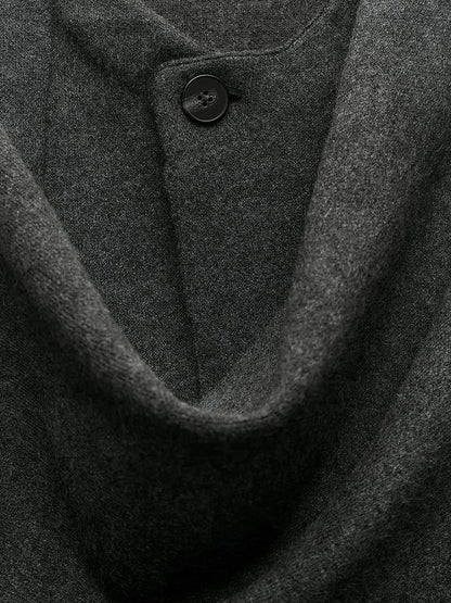 Elegant Knitted Cape Coat - Di Supremo