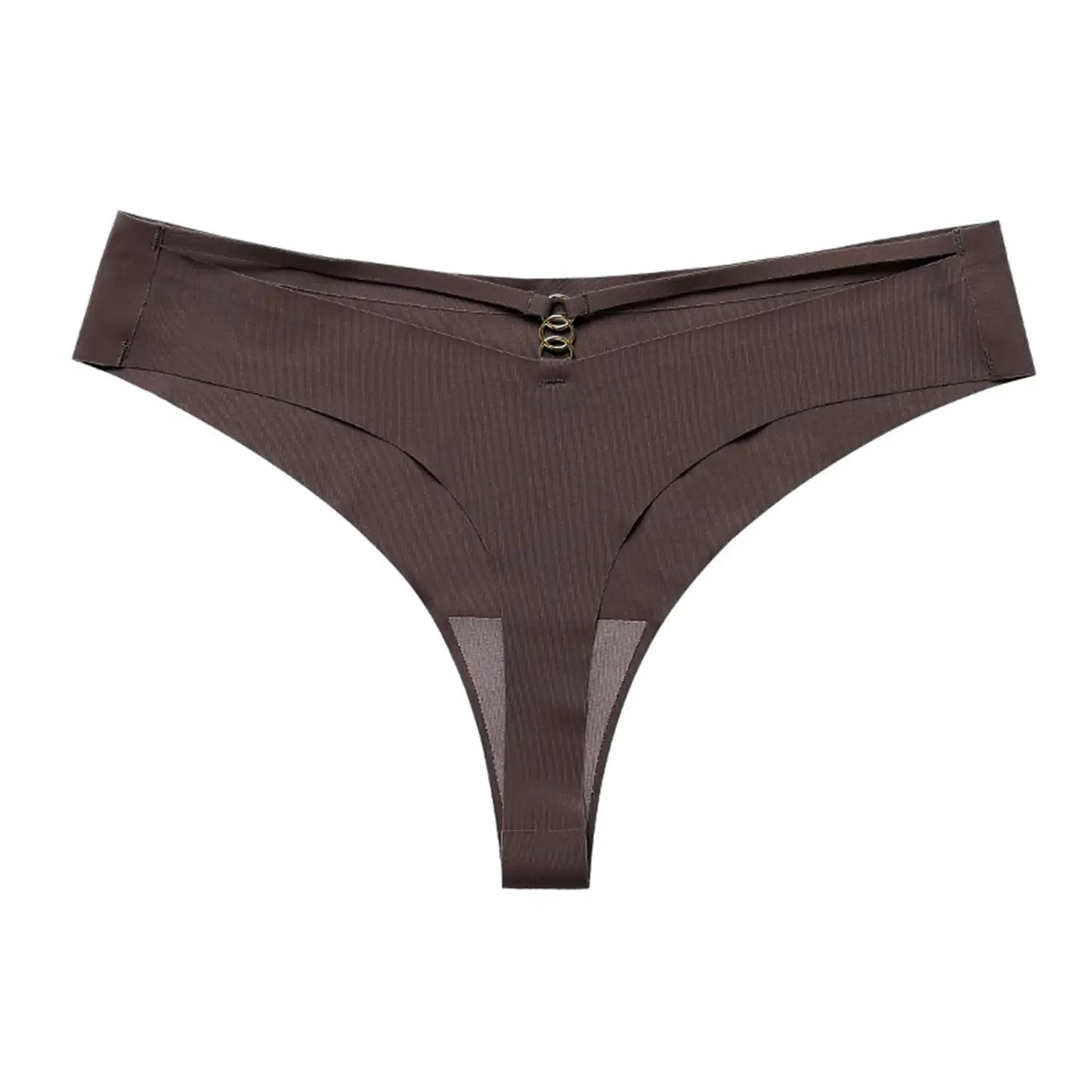 seamless ice silk one-piece sports underwear t-string for women - di supremo