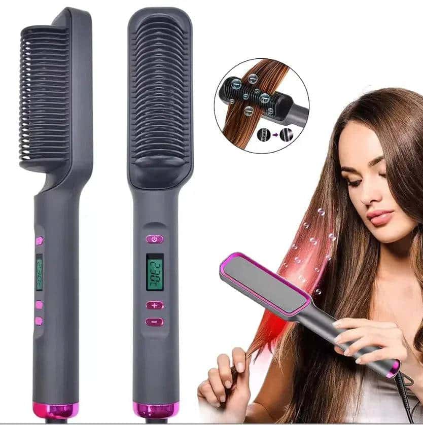 multifunction electric hair straightening comb my shop saver