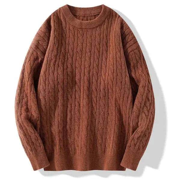 Thick Knit Round Neck Sweater My Shop Saver