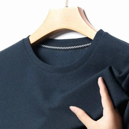 Waffle Round Neck T-shirt My Shop Saver