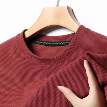 Waffle Round Neck T-shirt My Shop Saver