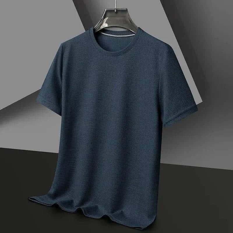 waffle round neck t-shirt my shop saver