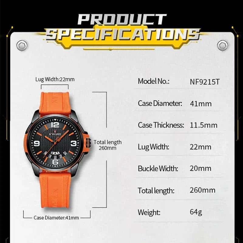 NAVIFORCE Creative TPU Strap Sports Wristwatch My Shop Saver