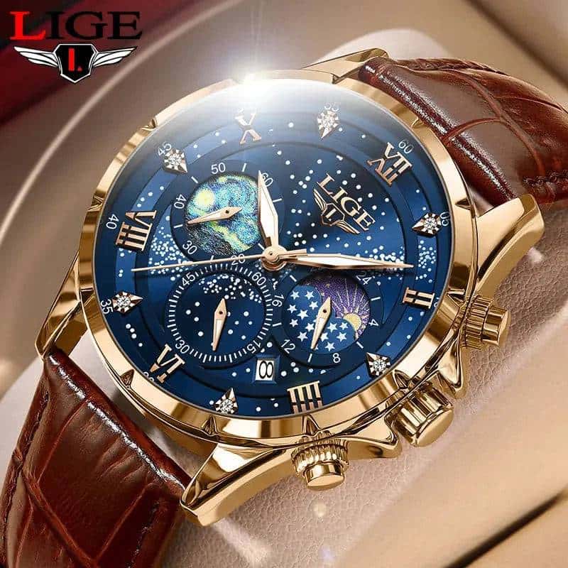 LIGE Men's Quartz Watch My Shop Saver