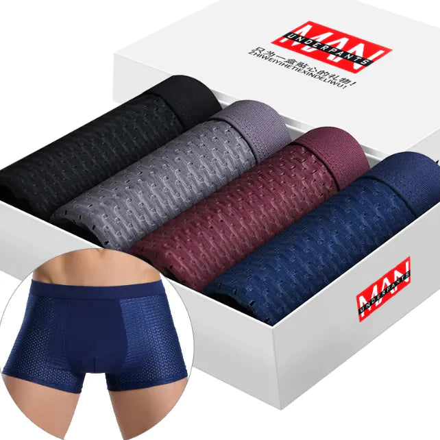 Men's Boxed Ice Silk Boxer - Di Supremo