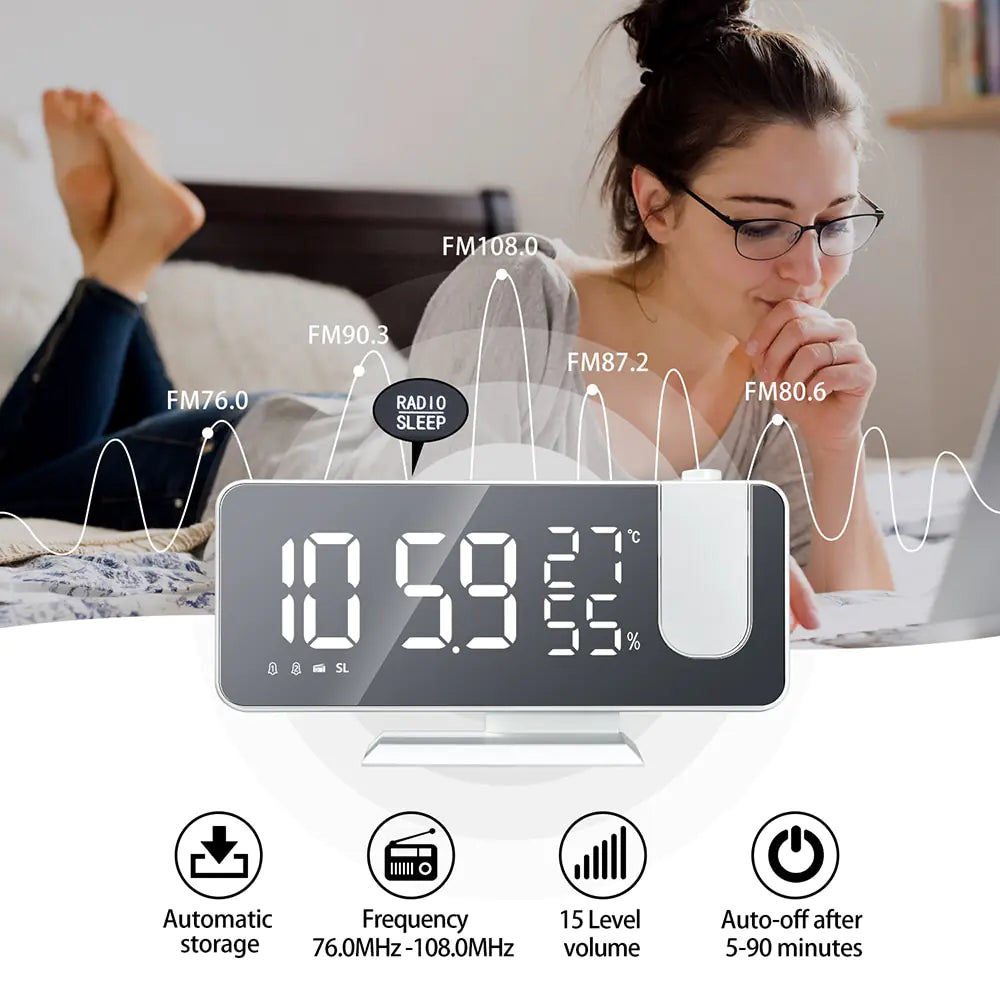 LED Digital Projection Clock - Di Supremo