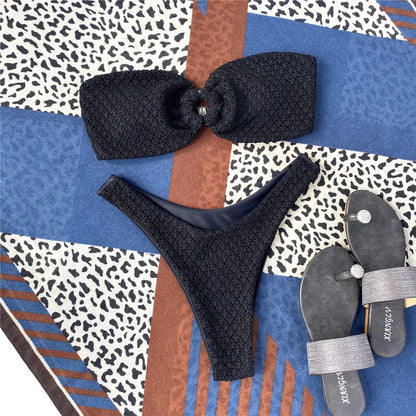 Strapless Thong Bikini Set - Di Supremo