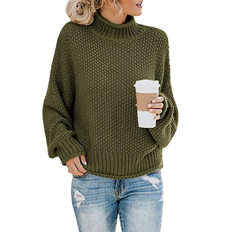 women's knitted loose pullover - di supremo